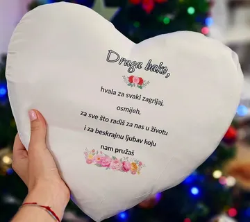 Jastučić za baku ( oblik srca ) - cover