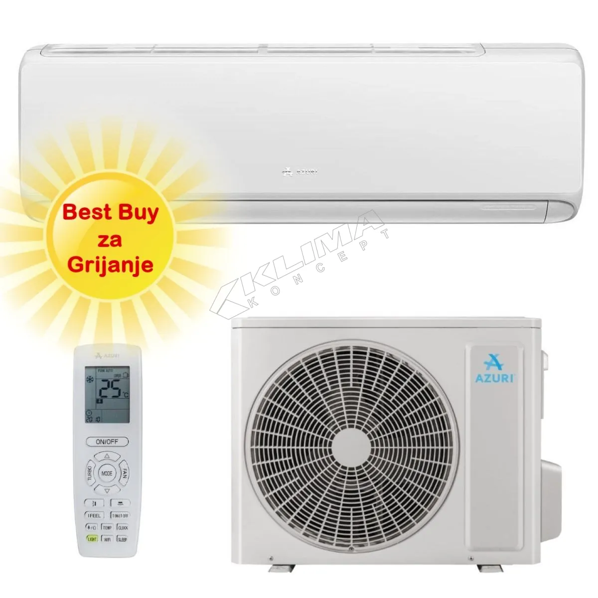 AZURI KLIMA UREĐAJ AZI-WM25VA - cover