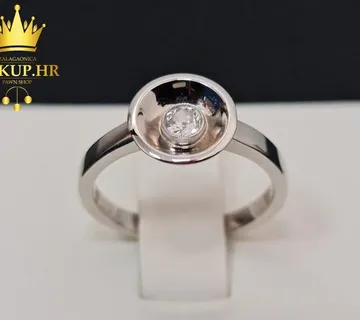 ZLATNI PRSTEN S DIJAMANTOM 3,20g (14K) / R1, RATE !! - cover