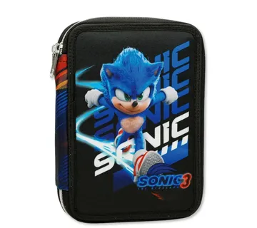 Sonic the Hedgehog ‘Movie’ dvoslojna pernica s priborom - cover