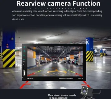 2din radio + parking kamera - cover