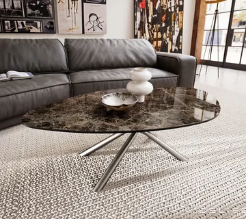 Klub stolić Edge 140x76cm, Materijal: Keramika Emperador - cover