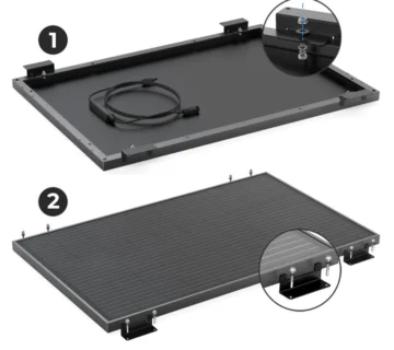 EcoFlow Rigid Solar Panel Mounting Feet - cover