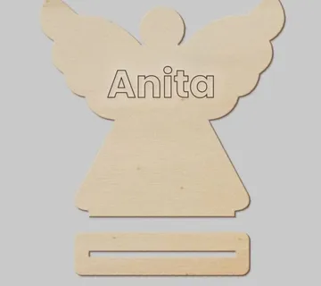 Personalizirani ukras – anđeo na stalku - cover