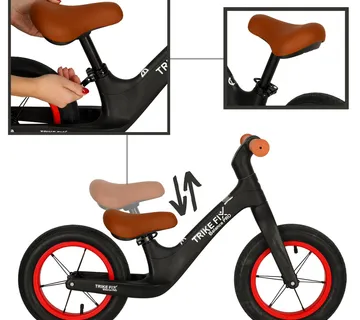 TRIKE dječji bicikl fix balance PRO cross-country crni - cover