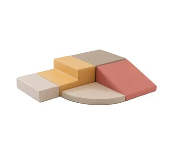 Soft Play 5 Foam Block Set - Pastel Pink Corner Climber - cover