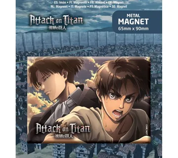 Magnet Attack on Titan Eren & Levi - cover