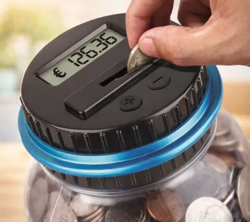 Elektronska kasica s brojačem za euro - cover