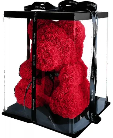 Najveći medvjedić od ruža čak 40 cm + RAČUN - cover