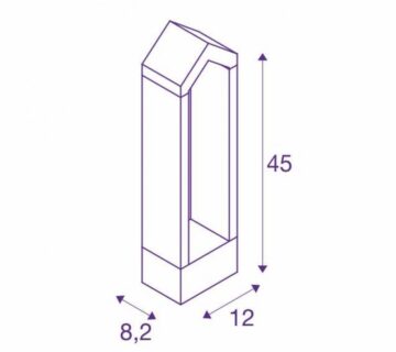 Vanjska lampa Rascali SLV 45cm/65cm pole - 45cm - cover