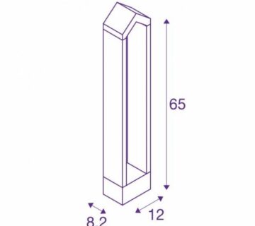 Vanjska lampa Rascali SLV 45cm/65cm pole - 65cm - cover