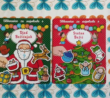 Slikovnice s naljepnicama: Sretan Božić, Djed Božićnjak - cover