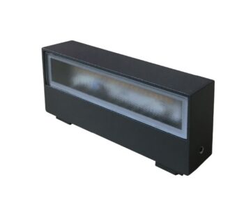 Zidna svjetiljka (lampa) vanjska led SR170, 130x30x60mm 6W, 3000K, IP54 - Antracit siva - cover