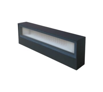 Zidna svjetiljka (lampa) vanjska led SR171, 220x30x70mm 6W, 3000K, IP54 - Antracit siva - cover