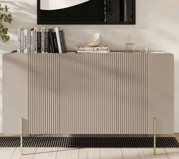 Komoda Malmi 150 cm, 3 Vrata I 3 Police, Materijal: MDF - cover