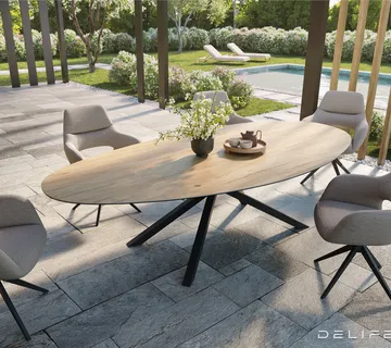 Outdoor stol Edge Oval 280x130cm, Materijal: Keramika Sabbia - cover