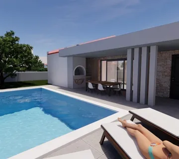 Moderna prizemnica s bazenom na mirnoj lokaciji – novogradnja - cover