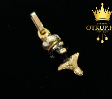 ZLATNI PRIVJESAK MORČIĆ 1,26G (14K) / R1, RATE ! - cover