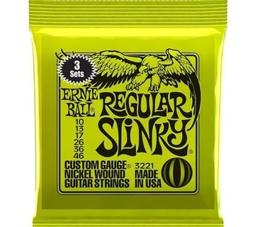 ERNIE BALL REGULAR SLINKY 10-46 3-PACK ŽICE ZA ELEKTRIČNU GITARU - cover