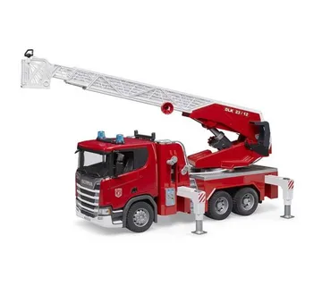 Bruder Vatrogasno vozilo Scania Super 560R s ljestvama, vodenom pumpom - cover