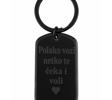 Privjesak s gravurom – Crni - cover