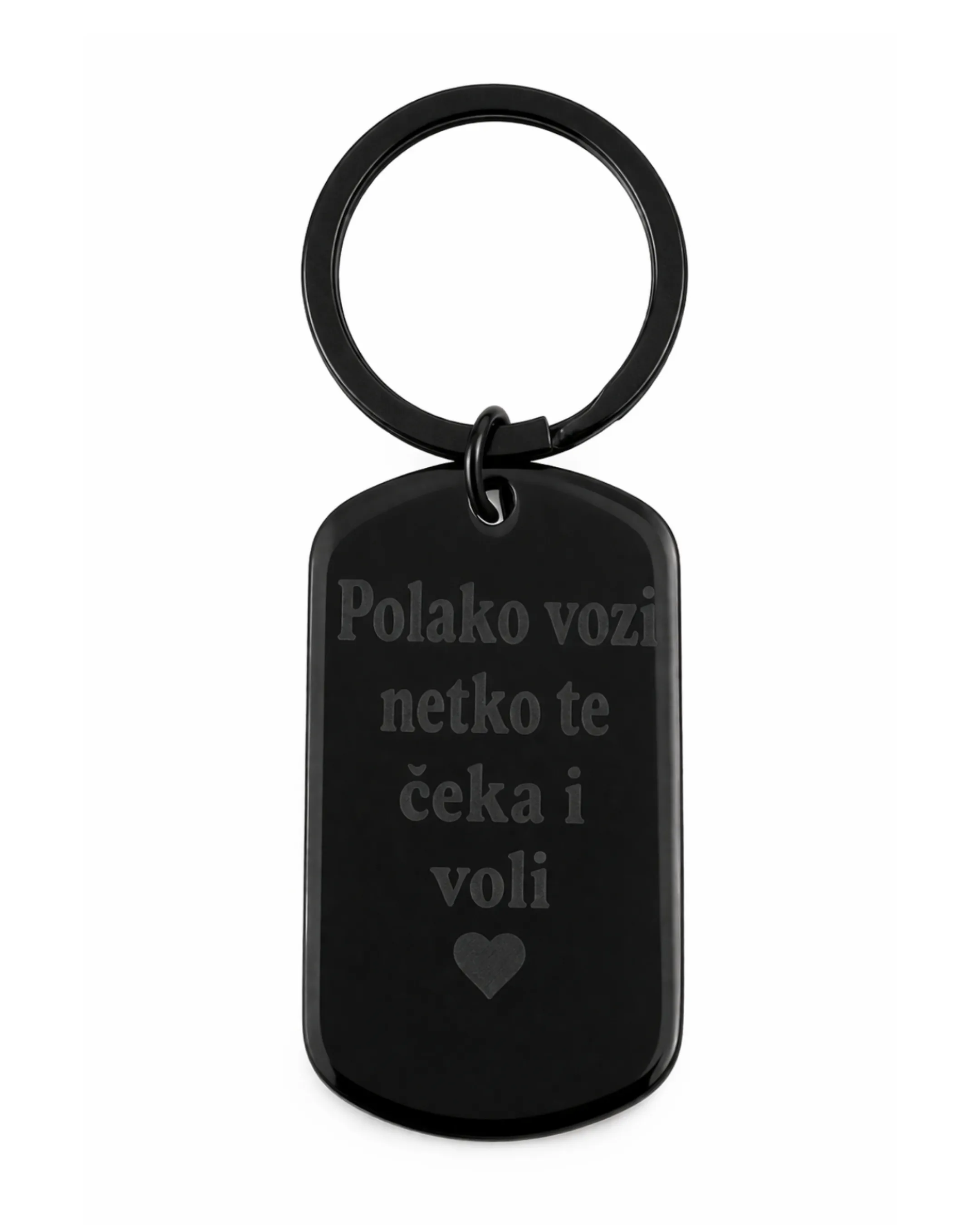 Privjesak s gravurom – Crni - cover