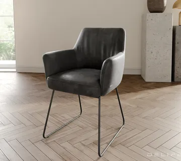 Blagovaonska stolica s rukonaslonom Xana, Materijal: mikrofibra - cover