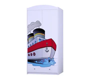 Dječji drveni ormar Happy brod - cover