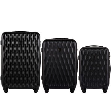 WINGS TD190-3 KPL set 3 kofera (l, m, s) crni - cover