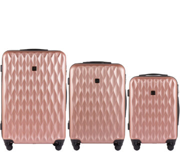 WINGS TD190-3 KPL set 3 kofera (l, m, s) rose gold - cover