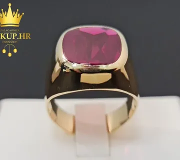 ZLATNI MUŠKI PRSTEN 14K, 11,67G / R1, RATE ! - cover