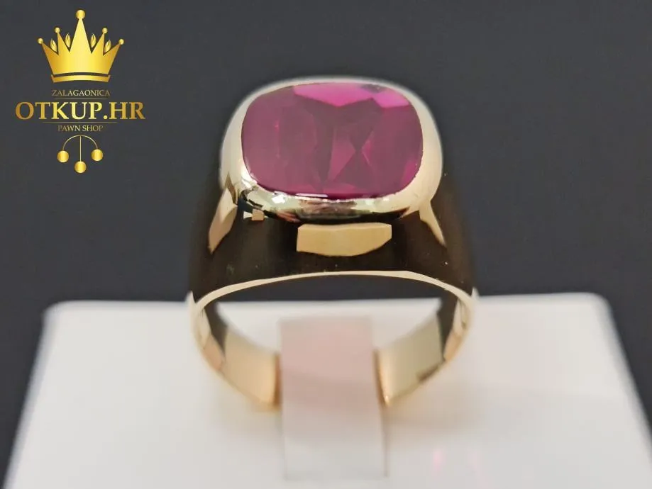 ZLATNI MUŠKI PRSTEN 14K, 11,67G / R1, RATE ! - cover