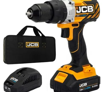 Akumulatorska bušilica, baterija, punjač i torba JCB-18BLCD-2XB-E - cover