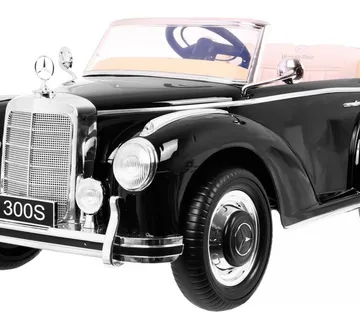 Licencirani auto na akumultor Mercedes Benz 300S RETRO - crni/lakirani - cover