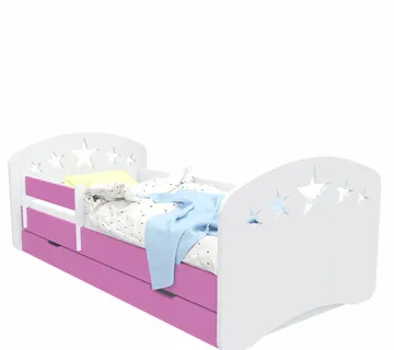 Drveni dječji krevet Design zvjezdice s ladicom – 190*90 - cover