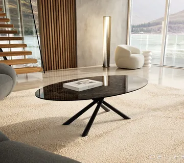Klub stolić Edge 140x80cm, Materijal: Keramika Laminam Emperador - cover