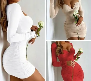 Haljina dugih rukava Slim-Fit - cover