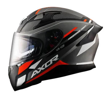 Kaciga AXOR APEX TURBINE mat crno/narančasto/siva - cover