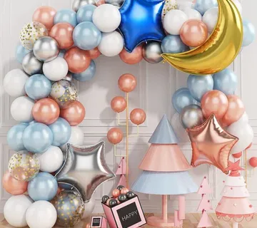 Luk od balona - Moon and Stars ( 80 balona u setu) - cover