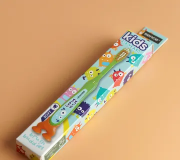 Sence – Fresh soft četkica za zube za djecu – zelena boja - cover