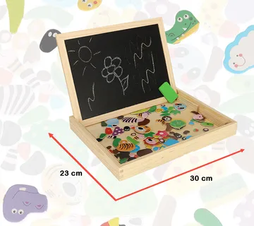 Velika dvostrana magnetna ploča sa slagalicama C uzorak - cover