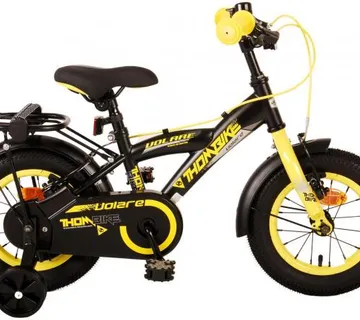 Volare dječji bicikl Thombike 12" s dvije ručne kočnice crno-žuti - cover