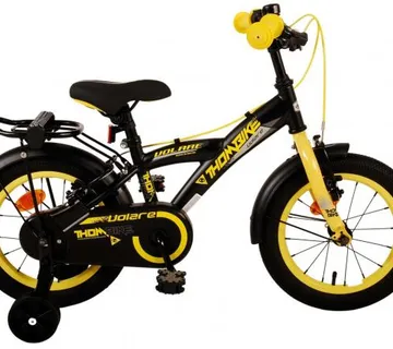 Dječji bicikl s dvije ručne kočnice Volare Thombike 14" crno-žuti - cover