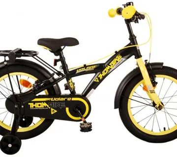 Dječji bicikl Volare Thombike 16" s dvije ručne kočnice crno-žuti - cover