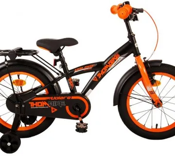 Volare dječji bicikl Thombike 16" crno-narančasti - cover