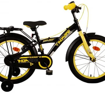 Volare dječji bicikl Thombike 18" crno žuti s dvije ručne kočnice  - cover