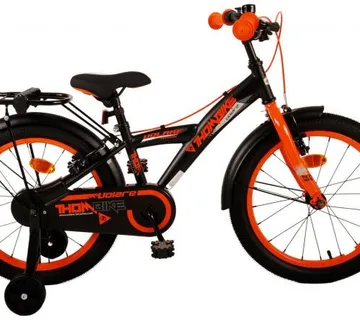 Volare dječji bicikl Thombike 18" crno-narančasti s dvije ručne kočnice - cover