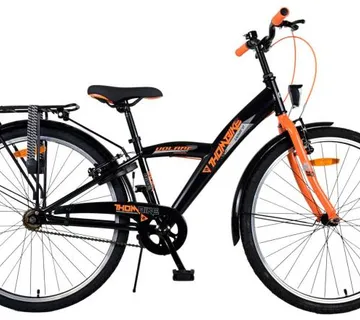 Volare Thombike 26" dječji bicikl s dvije ručne kočnice crno-narančasta - cover