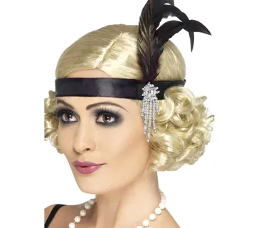 Ukras za glavu 20-e crni - cover