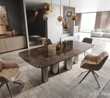 Blagovaonski stol Edge 240x120cm, Materijal: Keramika na staklu - cover